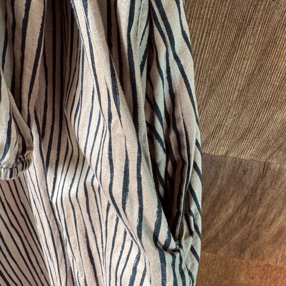 Universal Standard V-Neck Striped Belted Cotton Dress - US size L = 22/24 - Picture 10 of 16